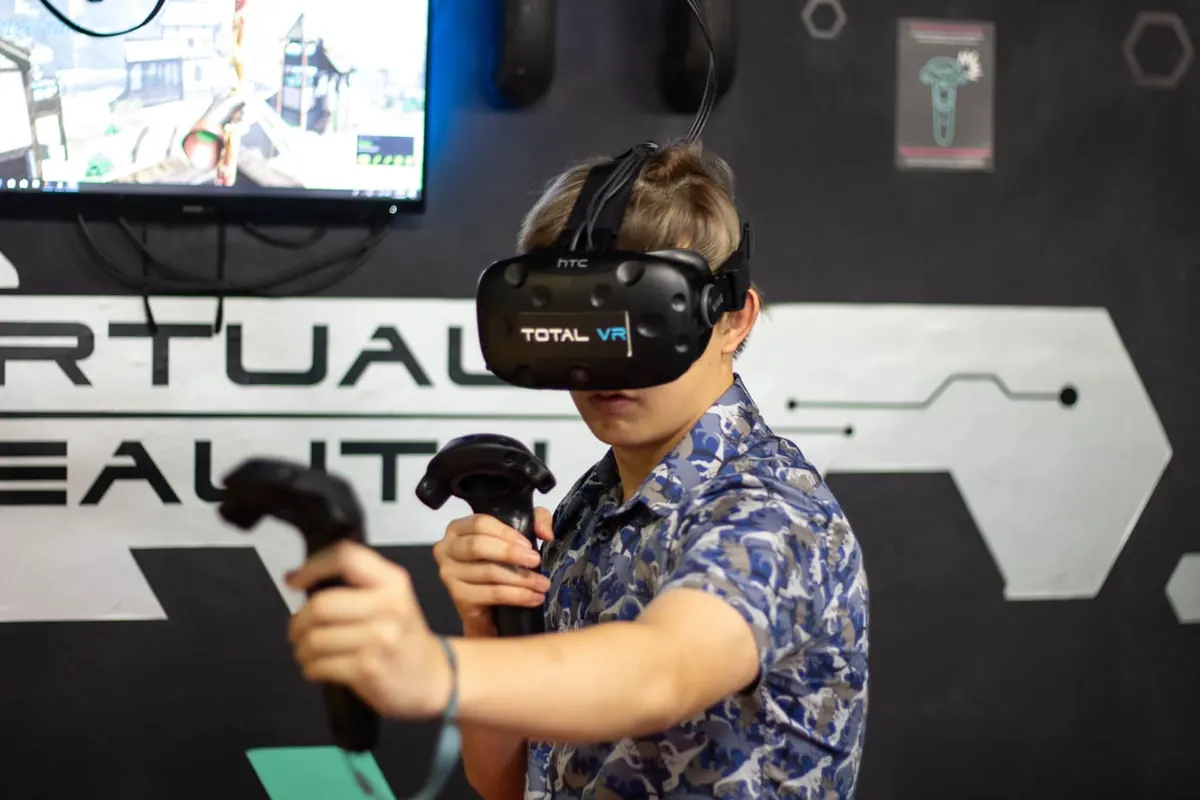 HTC Vive headset branded Total VR